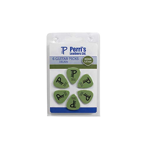 Perris Leathers LP-SPR10 0_81mm Medium Delrin Guitar Picks - 6 Picks