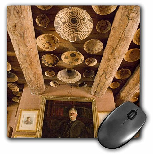 3D Rose "Native American Navajo Baskets Hubbell TradingUs03 Dpb0036Douglas Peebles" Matte Finish Mouse Pad - 8 x 8" - mp_87852_1