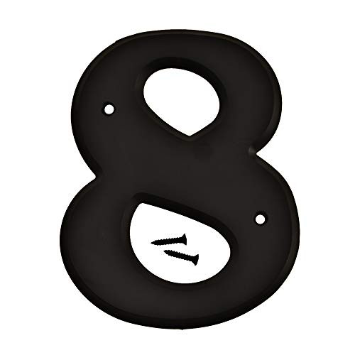 Hy-Ko Products 30208 Plastic House Number 8 EIGHT 6 High Black 1 Piece