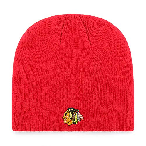 OTS NHL Chicago Blackhawks Youth Beanie Knit Cap Team Color Youth