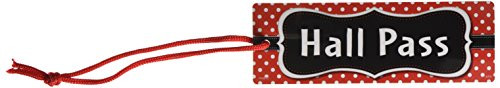 Teacher Created Resources Red Polka Dots Magnetic Hall Pass 77238
