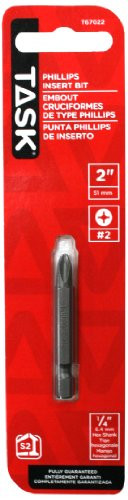 Task Tools T67022  2-Inch Number-2 Phillips Power Insert Bit