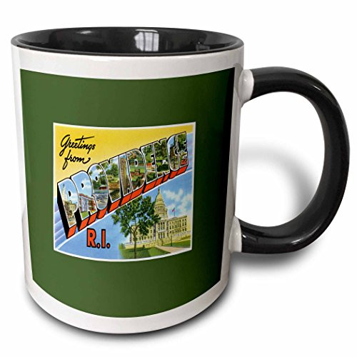 3dRose mug_170569_4 "Greetings From Providence Rhode Island Scenic Postcard Reproduction" Two Tone Mug, 11 oz, Black 3dRose mug_170569_4 "Greetings From Providence Rhode Island Scenic Postcard Reproduction" Two Tone Mug, 11 oz, Black