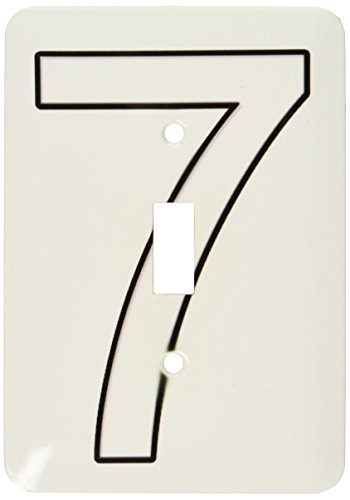 3dRose lsp-3172-1 Number 7 Single Toggle Switch
