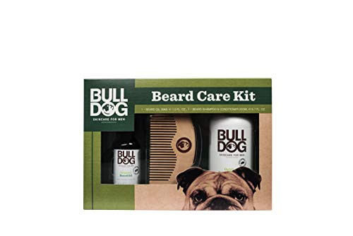 Bulldog Skincare Grooming for Men Original Beard Care Kit With Beard Oil Beard Shampoo Conditioner A Bonus Beard Comb Bulldog Skincare Grooming for Men Original Beard Care Kit With Beard Oil Beard Shampoo Conditioner A Bonus Beard Comb