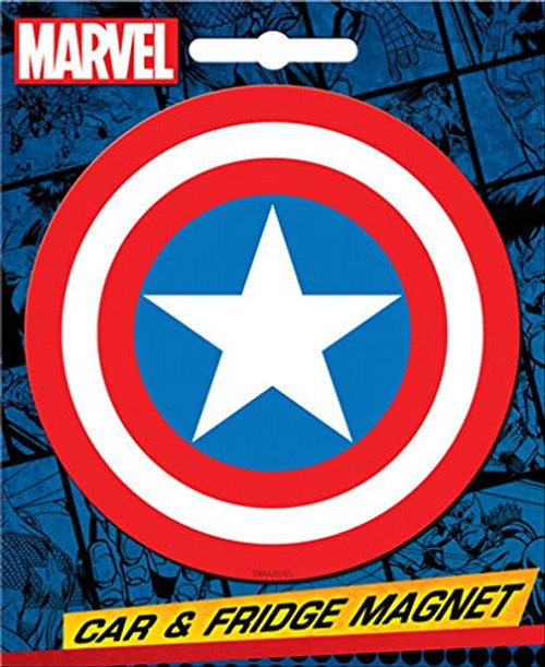 Ata-Boy Marvel Comics Die-Cut Captain America Logo Magnet for Cars, Refrigerators and Lockers,One Size Ata-Boy Marvel Comics Die-Cut Captain America Logo Magnet for Cars, Refrigerators and Lockers,One Size