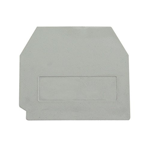 ASI ASIDMBK6E End Cover for ASIMBK6E Miniature Screw Clamp Feed Through Terminal Block Pack of 25