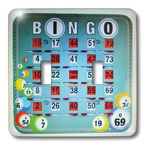 3dRose lsp-30660-2 Let S Play Bingo Double Toggle Switch 3dRose lsp-30660-2 Let S Play Bingo Double Toggle Switch