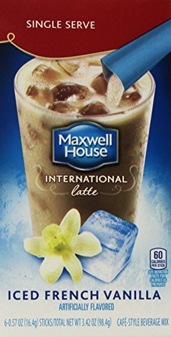 Maxwell House International Cafe Iced Latte French Vanilla Single Serve Packets 60_57oz Packets