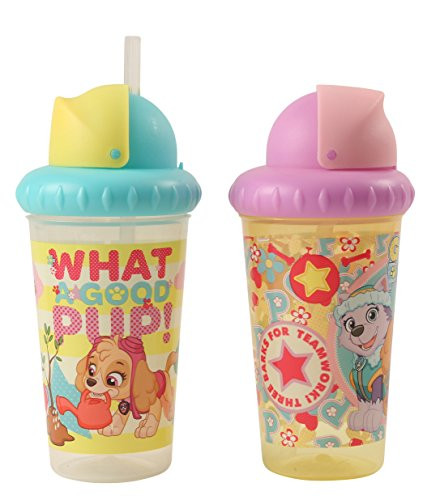 Nickelodeon PAW Patrol Girls 2 Piece Pop Up Straw Infants Sippy Cup