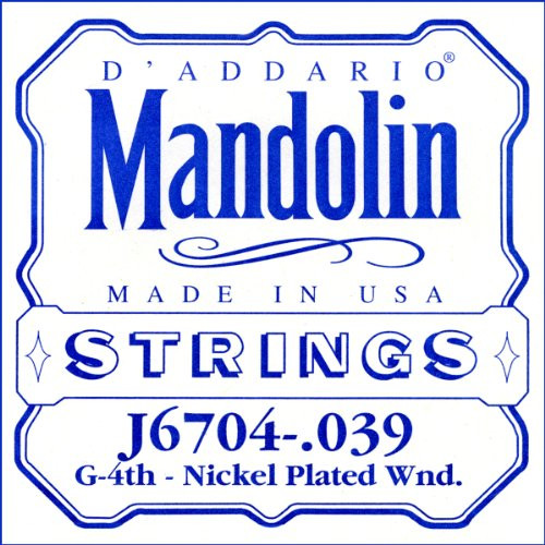DAddario J6704 Nickel Mandolin Single String _039