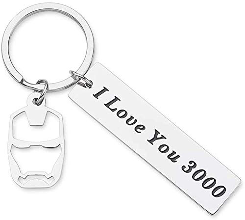 I Love You 3000 Keychain for Boyfriend Girlfriend Iron Man Gift Dad Father Mother Girly Comic Movie Inspired Gift Avengers Endgame Avengers Fan Gift Couples Keychain for Husband Wife Birthday I Love You 3000 Keychain for Boyfriend Girlfriend Iron Man Gift Dad Father Mother Girly Comic Movie Inspired Gift Avengers Endgame Avengers Fan Gift Couples Keychain for Husband Wife Birthday