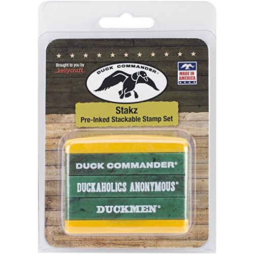 KellyCraft Innovations DC-10028A Duck Commander Duckaholics Anonymous Duckmen II Stakz Stamp Set GreenYellow