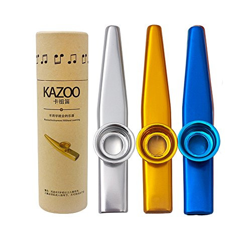 Ximimark Fun Express Educational Products  1 Pcs Metal Kazoos With A Gift BoxGolden