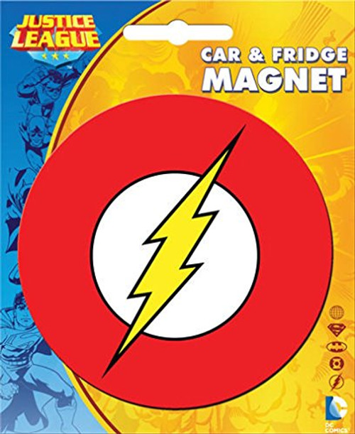 Ata-Boy DC Comics Die-Cut The Flash Logo Magnet for Cars, Refrigerators and Lockers,Red & Yellow,One Size Ata-Boy DC Comics Die-Cut The Flash Logo Magnet for Cars, Refrigerators and Lockers,Red & Yellow,One Size