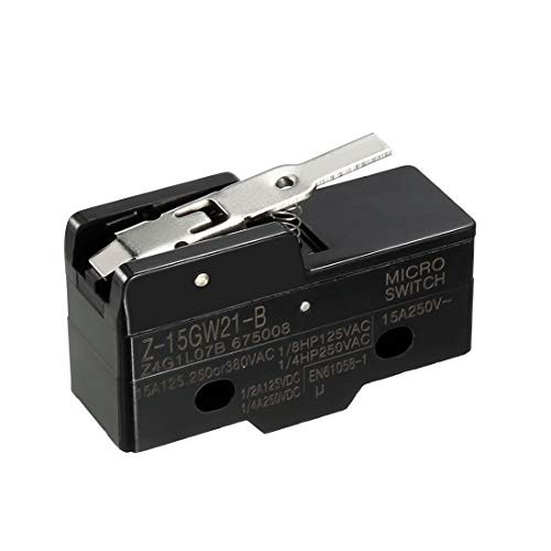 uxcell Z-15GW21-B 1NO 1NC Short Hinge Lever Type Miniature Micro Switch