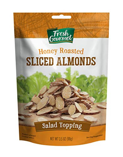Fresh Gourmet Sliced Almonds Honey Roasted 3_5 Ounce