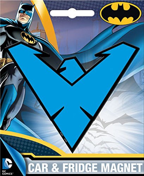 Ata-Boy DC Comics Die-Cut Nightwing Logo Magnet for Cars Refrigerators and Lockers