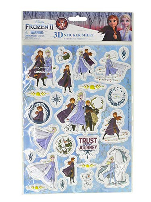 notebooks Disney Frozen 2 Puffy 3D Sticker Sheet Elsa Anna Kristoff Sven Olaf notebooks Disney Frozen 2 Puffy 3D Sticker Sheet Elsa Anna Kristoff Sven Olaf