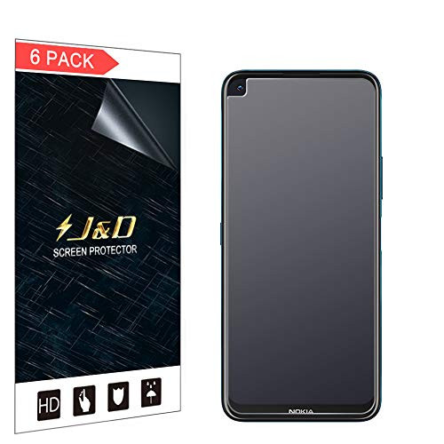 J D Compatible for Nokia 8_3 5G Screen Protector 6-Pack Not Full Coverage Anti-Glare Matte Film Shield Screen Protector for Nokia 8_3 5G Protective Film