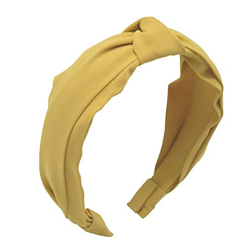 MHDGG Women Headband Wide Headbands Knot Turban Headband Cross Knot Hair Band Elastic for Women and Girls Hair AccessoriesYellow MHDGG Women Headband Wide Headbands Knot Turban Headband Cross Knot Hair Band Elastic for Women and Girls Hair AccessoriesYellow