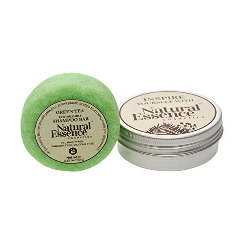 Eco-Friendly Hair Shampoo Bar - Sustainable Solid Shampoo Bar for Dry Sensitive Frizzy Hair Green Tea Shampoo Bar Anti Dandruff 2_12 oz_
