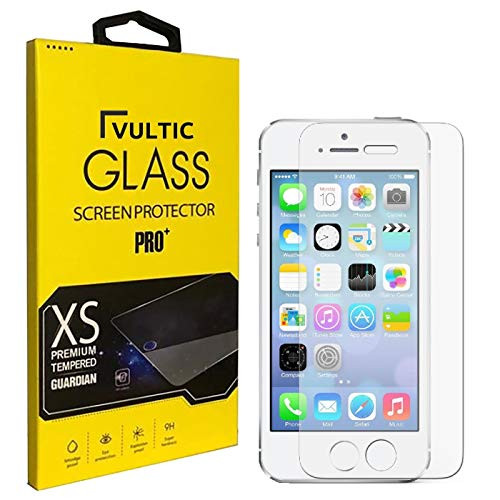 Vultic iPhone SE  5S  5  5C Screen Protector Tempered Glass Case Friendly Film Cover for Apple iPhone SE iPhone 5S iPhone 5 and iPhone 5C 3 Pack