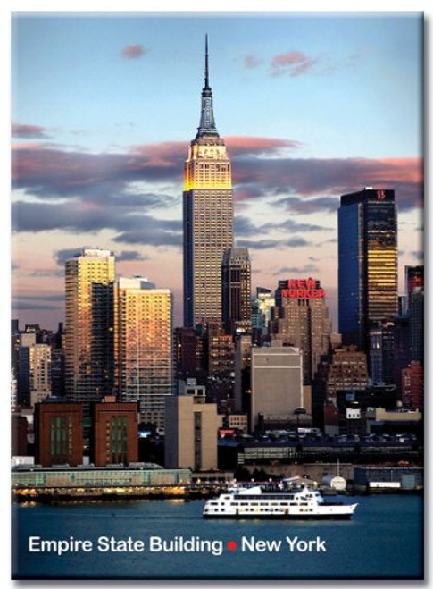 Empire State Building and New Yorker - New York City Photo Souvenir Refrigerator Magnet - NYC Fridge Magnets Empire State Building and New Yorker - New York City Photo Souvenir Refrigerator Magnet - NYC Fridge Magnets