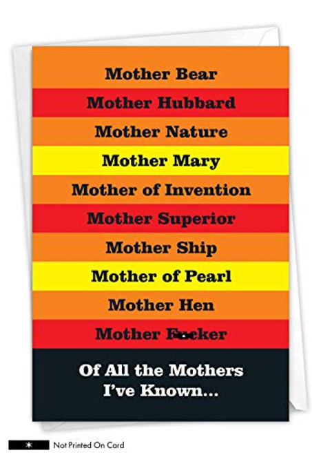 NobleWorks - Funny Birthday Card for Mom - Humor Bday Greeting with Envelope - Many Mothers C3653BMG NobleWorks - Funny Birthday Card for Mom - Humor Bday Greeting with Envelope - Many Mothers C3653BMG
