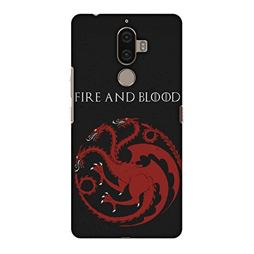 AMZER Slim Fit Handcrafted Designer Printed Hard Shell Case Back Cover for Lenovo K8 Note - Team Targaryen