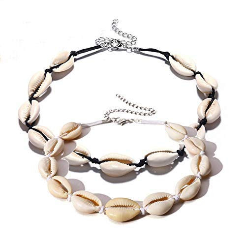 Puka Shell Necklace Womens Natural Shell Choker Necklace Mixed Hawaii Beach Cowrie Handmade Adjustable Seashell Necklaces Pearl Choker Necklace Jewelry black and white 2 Set Puka Shell Necklace Womens Natural Shell Choker Necklace Mixed Hawaii Beach Cowrie Handmade Adjustable Seashell Necklaces Pearl Choker Necklace Jewelry black and white 2 Set