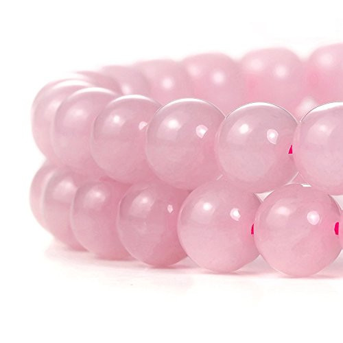 4mm Natural Rose Quartz Beads Round Loose Gemstone Beads for Jewelry Making Strand 15 Inch 95-100pcs