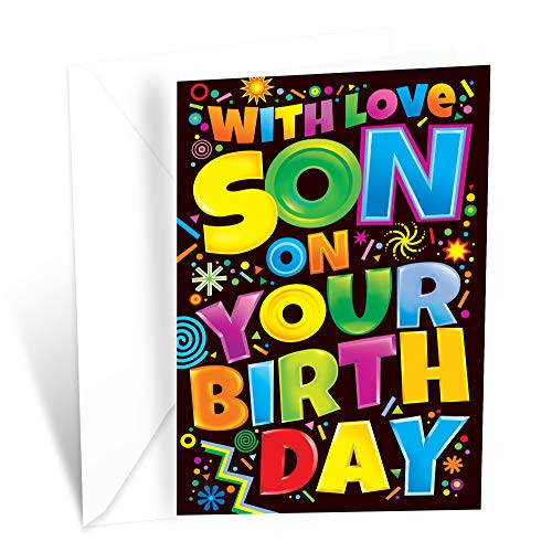 Prime Greetings Happy Birthday Card For Son_ With Love_ Youre Truly Someone Very Special And You Are Loved Very Much