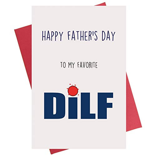 Happy Fathers Day to My Favorite DILF Fathers Day Card for Husband from Wife Happy Fathers Day to My Favorite DILF Fathers Day Card for Husband from Wife