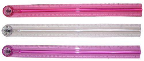 Inkology Glo-Lite Ruler Color May Vary 1 Ruler per Pack 266-6