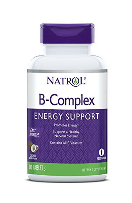 Natrol B-Complex Fast Dissolve Tablets Coconut flavor 90 Count