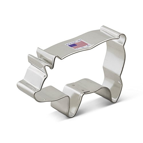 Ann Clark Pig Cookie Cutter - 3.75 Inches - Tin Plated Steel