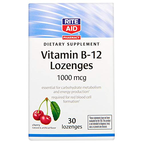 Rite Aid Pharmacy Vitamin B-12 1000 mcg Lozenges Cherry - 30 Count