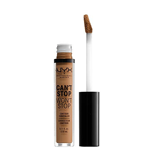 NYX PROFESSIONAL MAKEUP Cant Stop Wont Stop Contour Concealer - Warm Honey Medium Tan With Warm Undertone