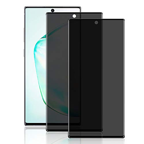Galaxy Note 10 Pro Privacy Screen Protector Tempered Glass 3D Full Coverage Anti Glare HD Privacy Protective Screen Protector Compatible Galaxy Note 10 Pro