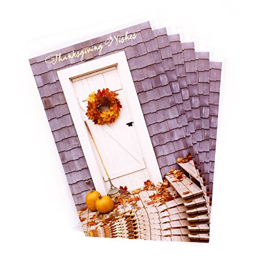 Hallmark Thanksgiving Cards Assortment Fall Icons 6 Cards with Envelopes