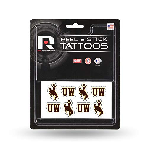 NCAA Rico Industries Face Tattoos 8-Piece Set Wyoming Cowboys