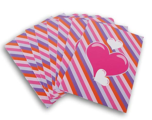 Way to Celebrate Hearts and Stripes Blank Books - 8 Ct