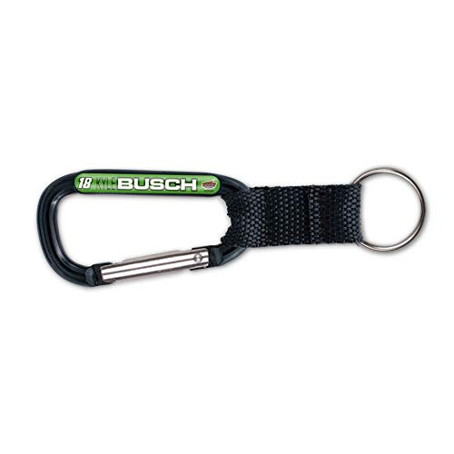WinCraft NASCAR Joe Gibbs Racing Kyle Busch NASCAR Kyle Busch 18 Carabiner Key Chain Multi na