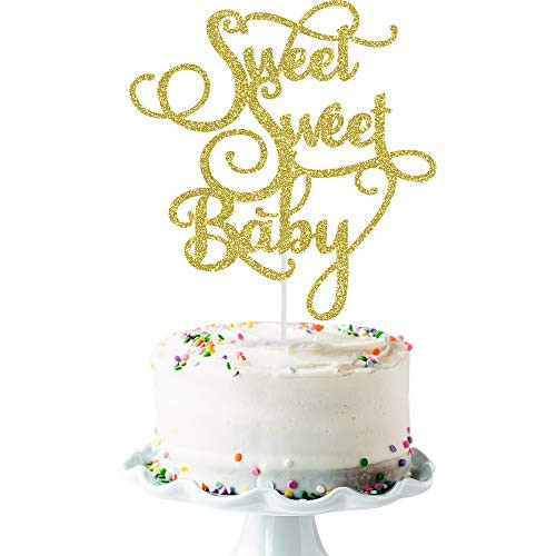 Gold Glittery Sweet Sweet Baby Cake Topper for Baby Shower PartyBaby Shower Cake Topper Decor Gold Glittery Sweet Sweet Baby Cake Topper for Baby Shower PartyBaby Shower Cake Topper Decor