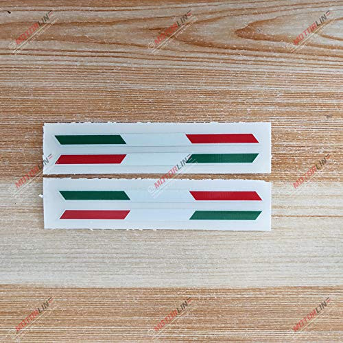 2X Glossy 4 Pair Italy Italian Flag Stripes Decal Stiker Italia b Car Vinyl 2X Glossy 4 Pair Italy Italian Flag Stripes Decal Stiker Italia b Car Vinyl