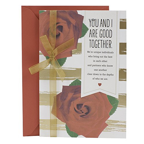 Hallmark 599VFE1136 Mahogany Valentines Day Greeting Card for Romantic Partner (Good Together)