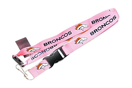 Aminco NFL Denver Broncos Team Lanyard Pink Aminco NFL Denver Broncos Team Lanyard Pink