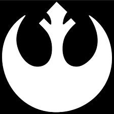 Rebel Alliance Star Wars Car Window Vinyl Decal Sticker 8 Wide Color White