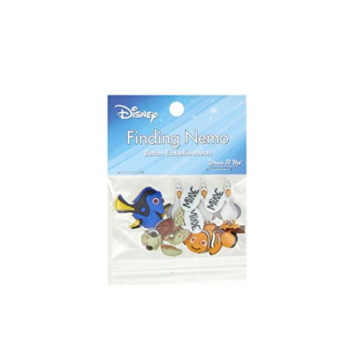 Jesse James Company Dress It Up Disney Finding Nemo Button GoldRedBlack